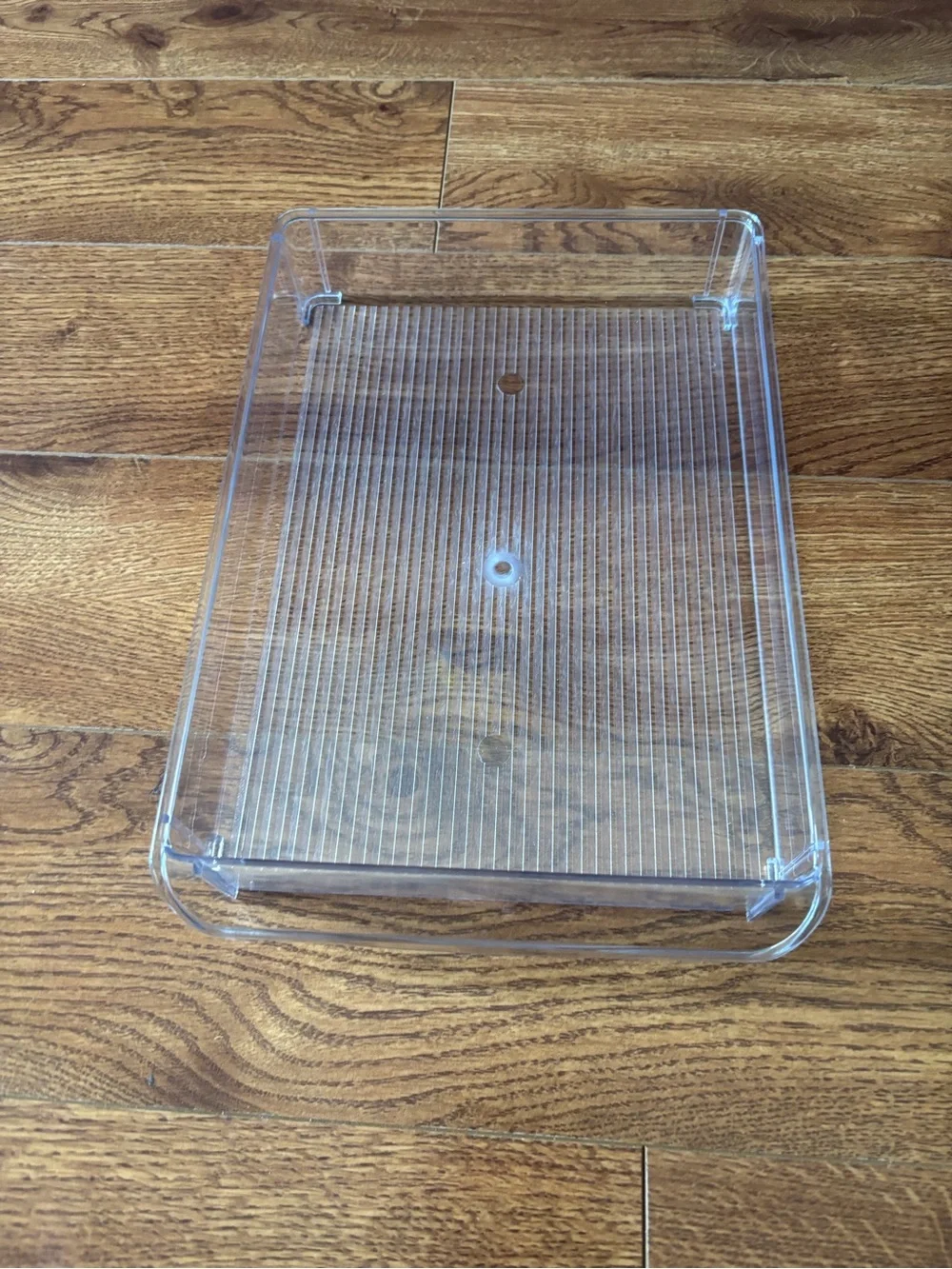 Clear Plastic food storage tray